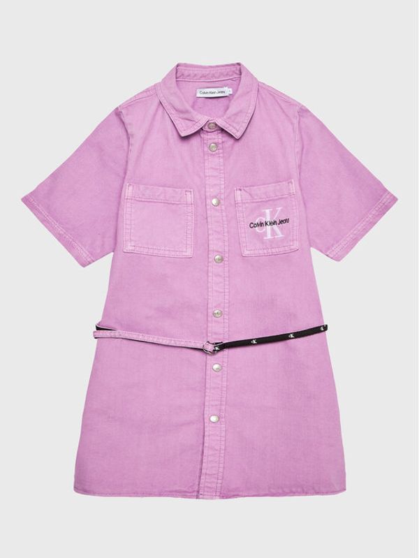 Calvin Klein Jeans Calvin Klein Jeans Ежедневна рокля IG0IG01838 Виолетов Regular Fit