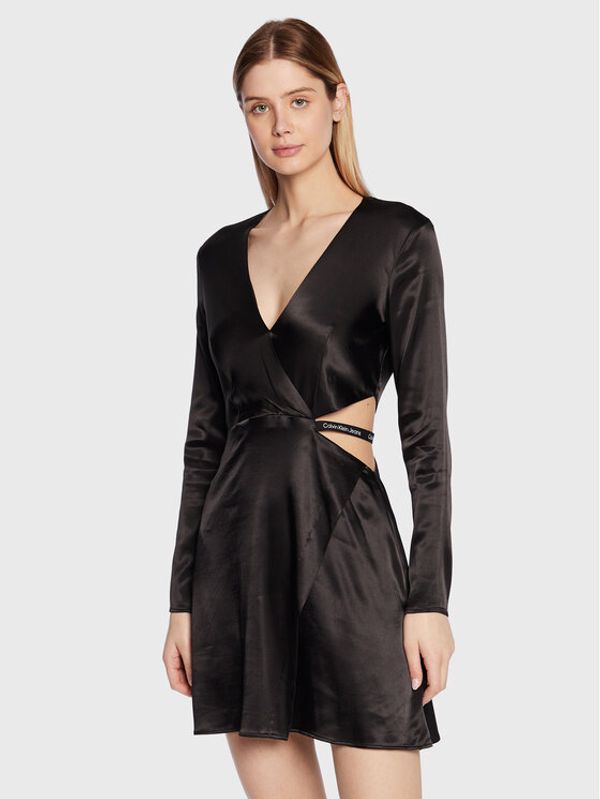 Calvin Klein Jeans Calvin Klein Jeans Ежедневна рокля J20J220357 Черен Regular Fit