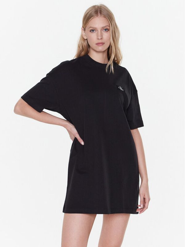 Calvin Klein Jeans Calvin Klein Jeans Ежедневна рокля J20J220546 Черен Relaxed Fit
