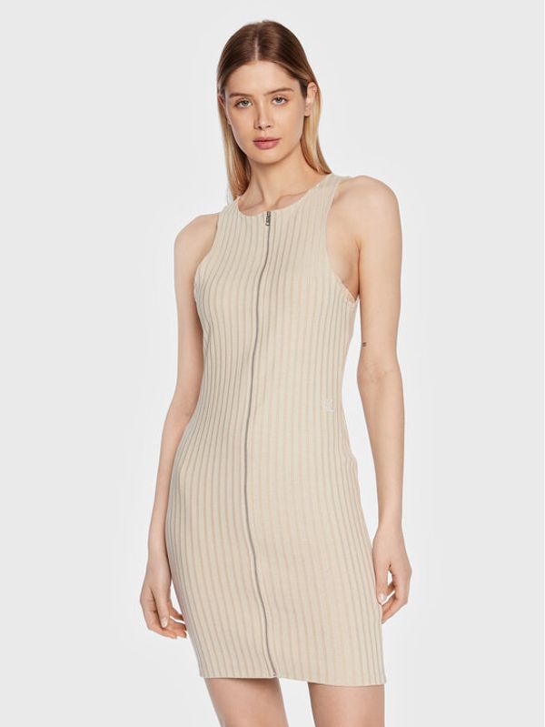 Calvin Klein Jeans Calvin Klein Jeans Ежедневна рокля J20J220745 Бежов Slim Fit