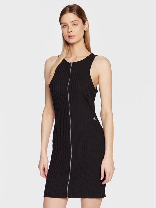 Calvin Klein Jeans Calvin Klein Jeans Ежедневна рокля J20J220745 Черен Slim Fit