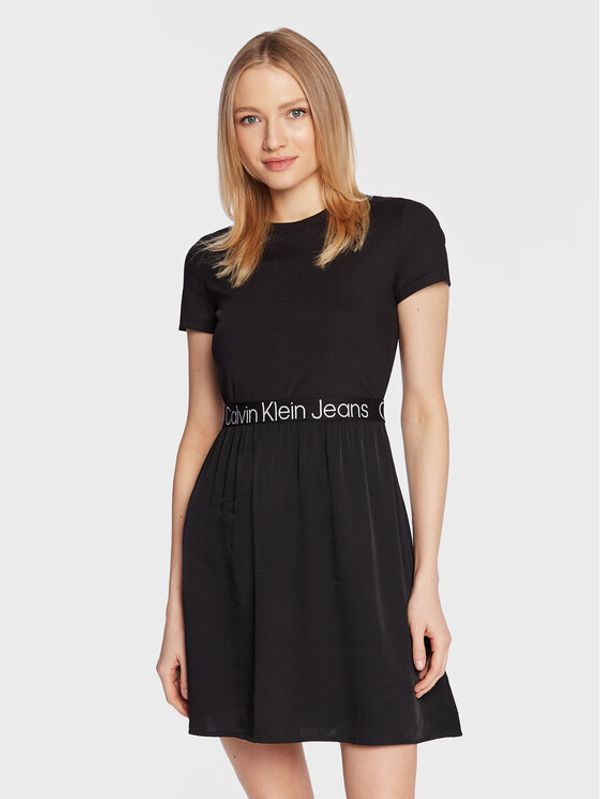 Calvin Klein Jeans Calvin Klein Jeans Ежедневна рокля J20J220759 Черен Regular Fit