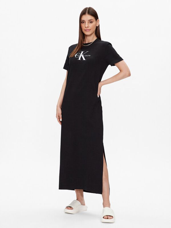 Calvin Klein Jeans Calvin Klein Jeans Ежедневна рокля J20J221519 Черен Relaxed Fit