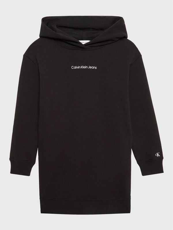 Calvin Klein Jeans Calvin Klein Jeans Ежедневна рокля Logo IG0IG01830 Черен Regular Fit