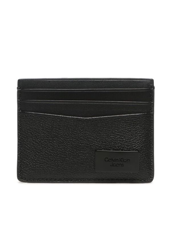 Calvin Klein Jeans Calvin Klein Jeans Голям мъжки портфейл Inst Plaque Cardcase K50K510712 Черен