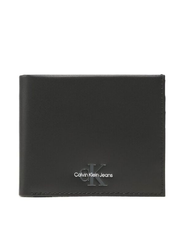Calvin Klein Jeans Calvin Klein Jeans Голям мъжки портфейл Monogram Soft Bifold K50K510430 Черен