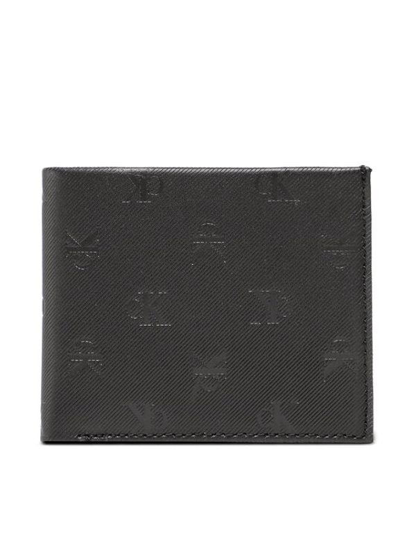 Calvin Klein Jeans Calvin Klein Jeans Голям мъжки портфейл Monogram Soft Bifold W/Coin Aop K50K510437 Черен