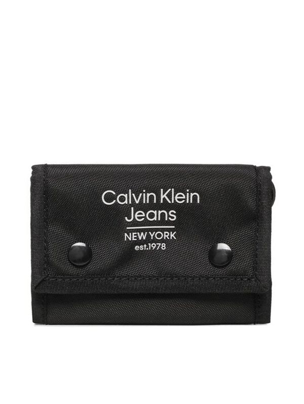 Calvin Klein Jeans Calvin Klein Jeans Голям мъжки портфейл Sport Essentials Vel Wallet Est K50K510146 Черен