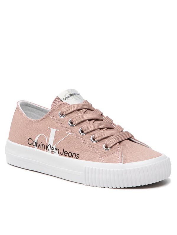Calvin Klein Jeans Calvin Klein Jeans Гуменки Low Cut Lace-Up Sneaker V3A9-80187-0890 Розов