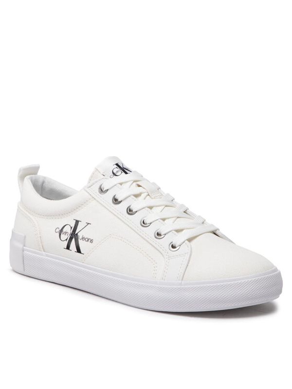 Calvin Klein Jeans Calvin Klein Jeans Гуменки New Vulcanized Laceup Low Ess YM0YM00410 Бял