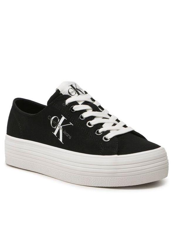 Calvin Klein Jeans Calvin Klein Jeans Гуменки Vulc Flatform Essential Mono YW0YW01030 Черен