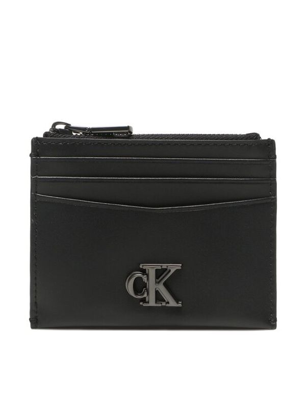 Calvin Klein Jeans Calvin Klein Jeans Калъф за кредитни карти Mono Hrdw Id Cardholder W/Zip K50K510715 Черен