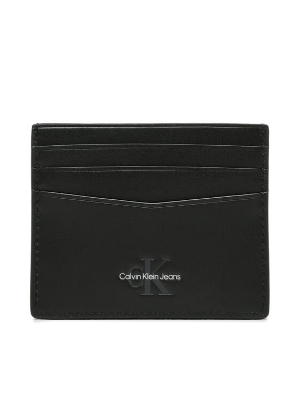 Calvin Klein Jeans Calvin Klein Jeans Калъф за кредитни карти Monogram Soft Cardcase K50K510721 Черен