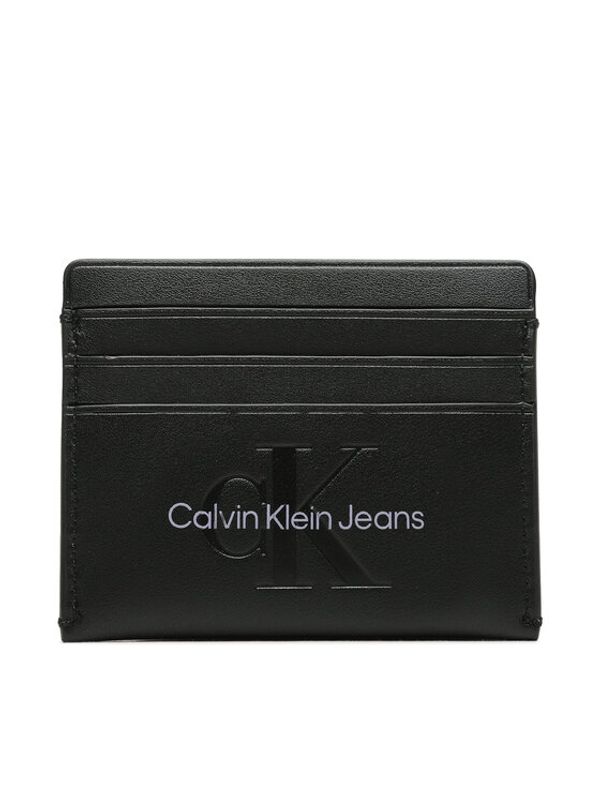 Calvin Klein Jeans Calvin Klein Jeans Калъф за кредитни карти Sculpted Cardcase 6Cc Mono K60K610885 Черен