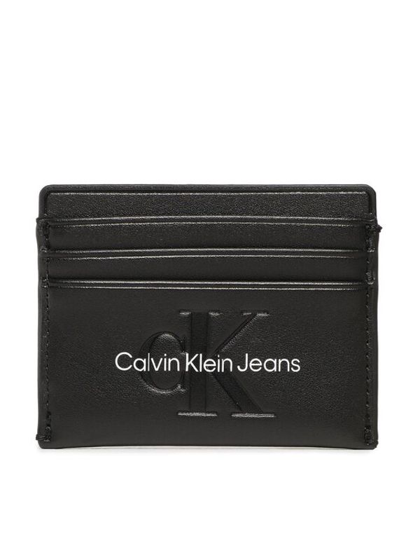 Calvin Klein Jeans Calvin Klein Jeans Калъф за кредитни карти Sculpted Cardholder 6 Cc Mono K60K610356 Черен
