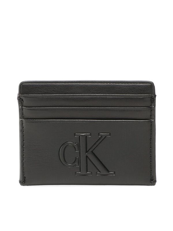 Calvin Klein Jeans Calvin Klein Jeans Калъф за кредитни карти Sculpted Cardholder 6Cc Pipping K60K610349 Черен