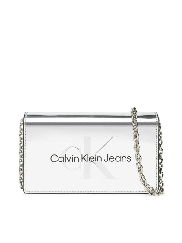 Calvin Klein Jeans Calvin Klein Jeans Калъф за телефон Sculpted Ew Flap Phone Cb Silver K60K610406 Сребрист