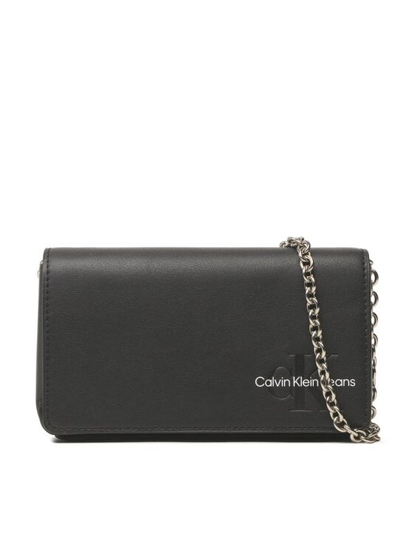 Calvin Klein Jeans Calvin Klein Jeans Калъф за телефон Sculpted Flap Phone Xbody Chain K60K610703 Черен