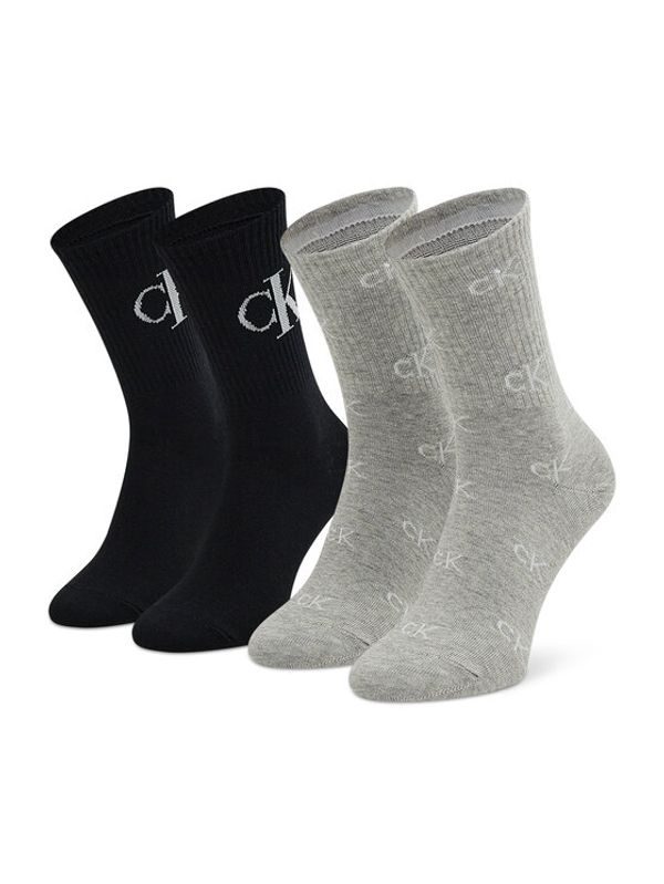 Calvin Klein Jeans Calvin Klein Jeans Комплект 2 чифта дълги чорапи дамски 100004507 r.OS Сив