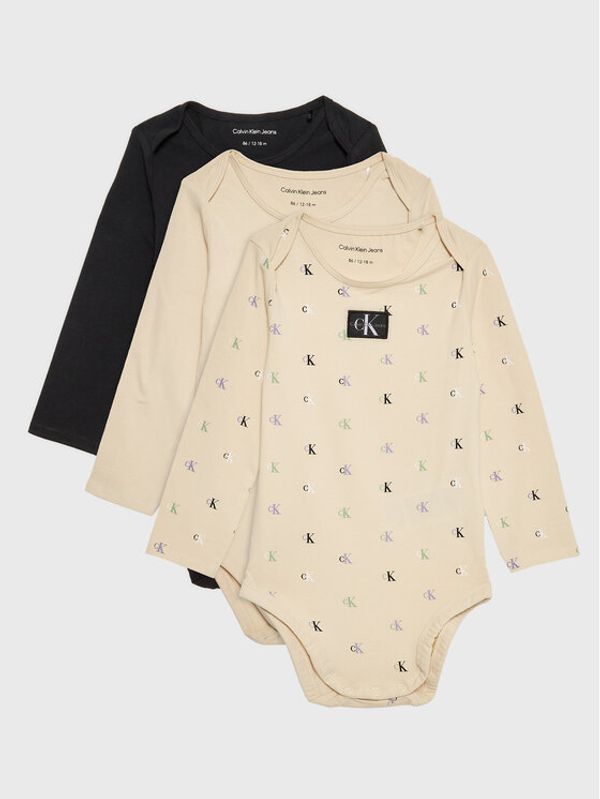 Calvin Klein Jeans Calvin Klein Jeans Комплект от 3 броя детски бодита IN0IN00010 Цветен Regular Fit
