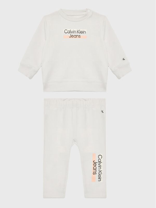 Calvin Klein Jeans Calvin Klein Jeans Комплект суитшърт и клин Hero Logo IN0IN00080 Сив Regular Fit