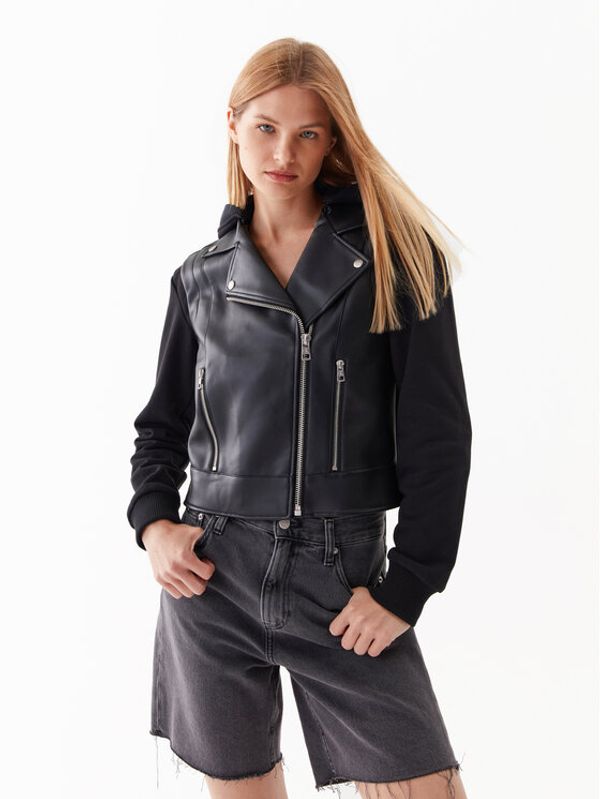 Calvin Klein Jeans Calvin Klein Jeans Кожено яке J20J221384 Черен Regular Fit