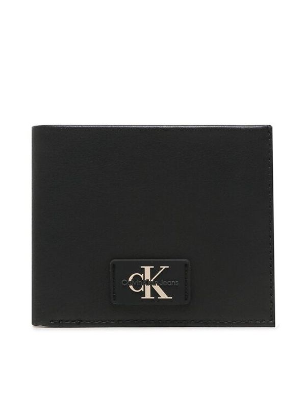 Calvin Klein Jeans Calvin Klein Jeans Малък мъжки портфейл Tagged Bifold W/Coin K50K510776 Черен