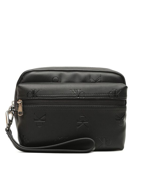 Calvin Klein Jeans Calvin Klein Jeans Мъжка чантичка Monogram Sft Pouch Aop K50K510733 Черен