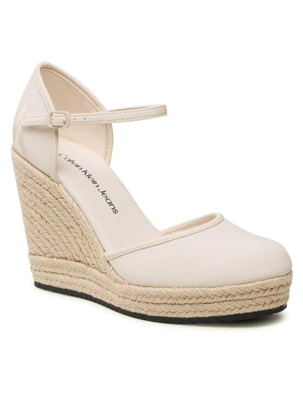 Calvin Klein Jeans Calvin Klein Jeans Обувки Wedge Sandal Close Toe Ess YW0YW01194 Бял