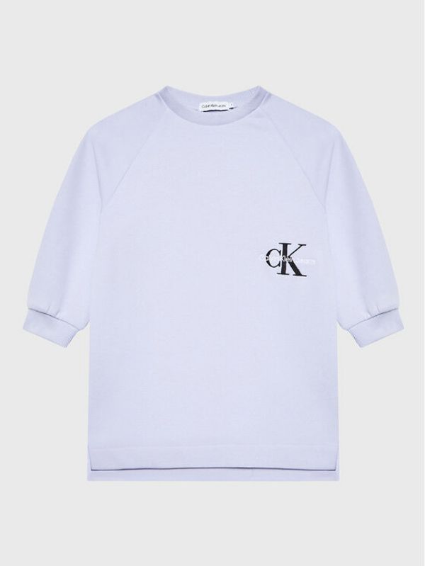 Calvin Klein Jeans Calvin Klein Jeans Плетена рокля IG0IG01567 Виолетов Regular Fit