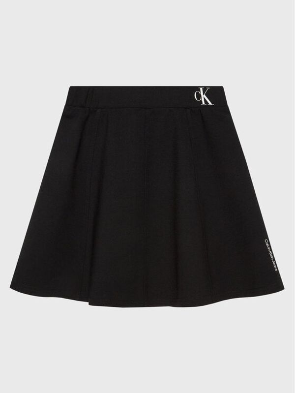 Calvin Klein Jeans Calvin Klein Jeans Плисирана пола IG0IG01772 Черен Regular Fit