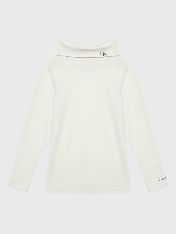 Calvin Klein Jeans Calvin Klein Jeans Поло Monogram IG0IG01164 Бял Slim Fit