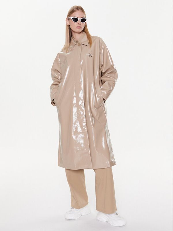 Calvin Klein Jeans Calvin Klein Jeans Преходно палто J20J220509 Бежов Regular Fit