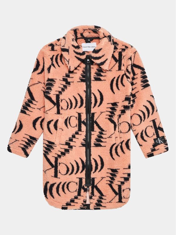 Calvin Klein Jeans Calvin Klein Jeans Преходно палто Monogram IG0IG02055 Розов Regular Fit