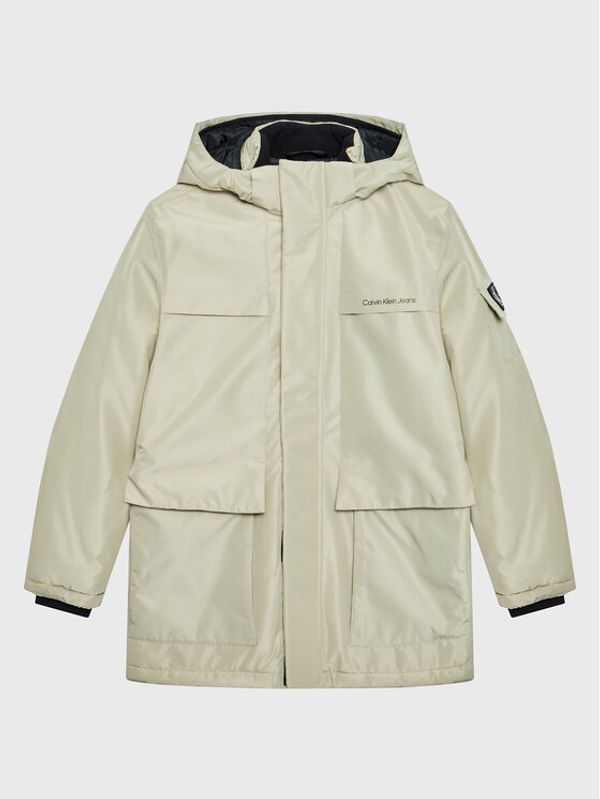 Calvin Klein Jeans Calvin Klein Jeans Преходно яке Back To School IB0IB01274 Бежов Regular Fit