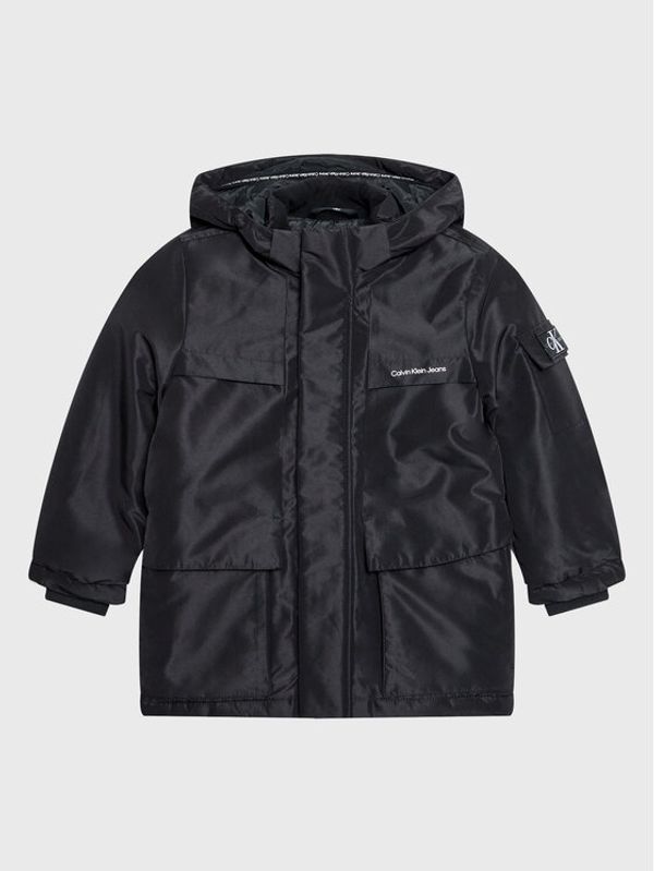 Calvin Klein Jeans Calvin Klein Jeans Преходно яке Back To School IB0IB01274 Черен Regular Fit