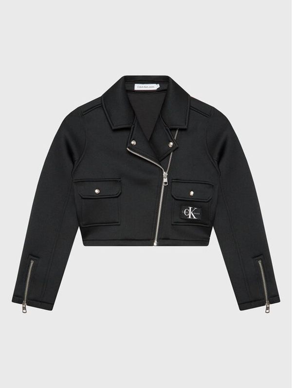 Calvin Klein Jeans Calvin Klein Jeans Преходно яке Biker IG0IG01760 Черен Regular Fit
