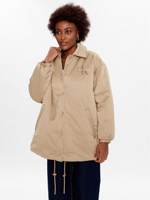 Calvin Klein Jeans Calvin Klein Jeans Преходно яке J20J220333 Бежов Oversize