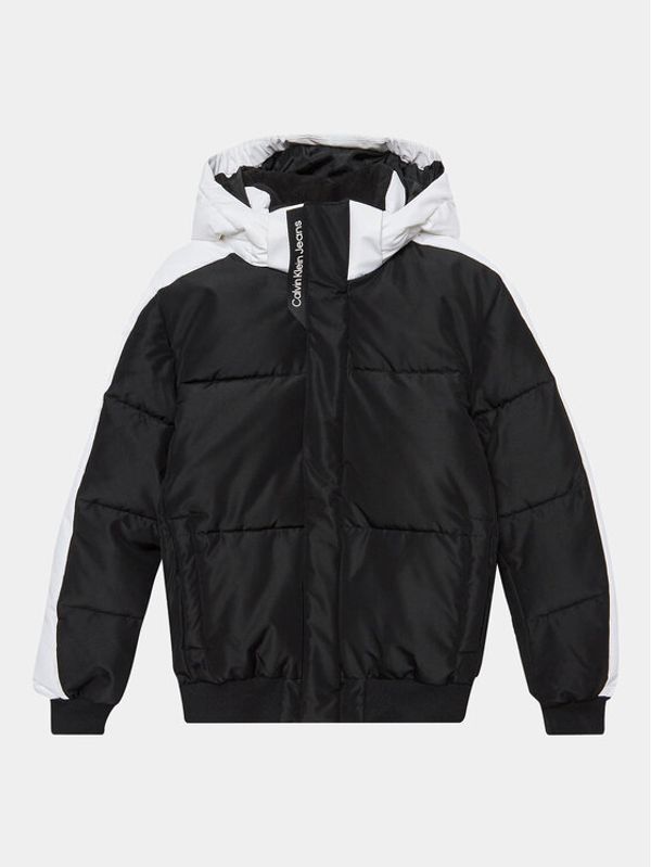 Calvin Klein Jeans Calvin Klein Jeans Пухено яке Color Block Puffer IB0IB01722 Черен Regular Fit