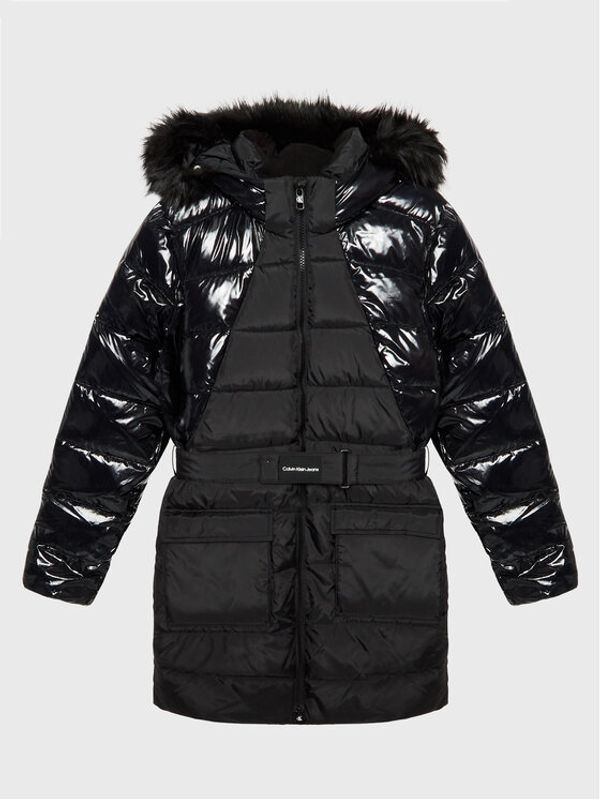 Calvin Klein Jeans Calvin Klein Jeans Пухено яке IG0IG01620 Черен Regular Fit