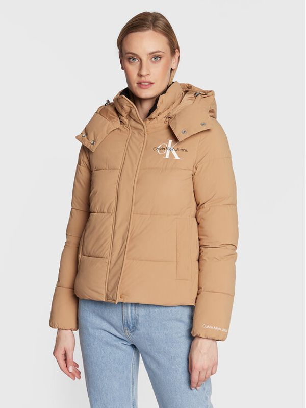 Calvin Klein Jeans Calvin Klein Jeans Пухено яке J20J219007 Бежов Regular Fit