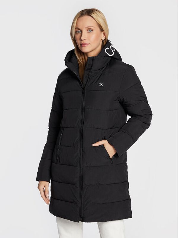 Calvin Klein Jeans Calvin Klein Jeans Пухено яке J20J219595 Черен Regular Fit