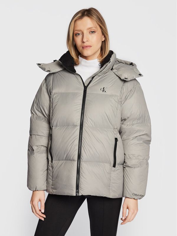 Calvin Klein Jeans Calvin Klein Jeans Пухено яке J20J219823 Сив Regular Fit