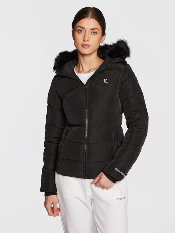 Calvin Klein Jeans Calvin Klein Jeans Пухено яке J20J219824 Черен Regular Fit