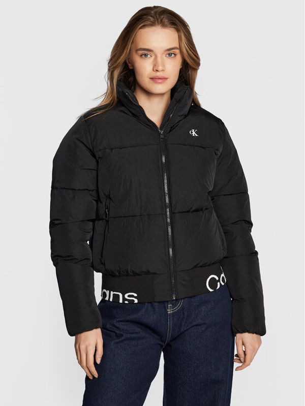 Calvin Klein Jeans Calvin Klein Jeans Пухено яке J20J219830 Черен Relaxed Fit