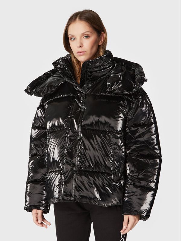 Calvin Klein Jeans Calvin Klein Jeans Пухено яке J20J219838 Черен Oversize