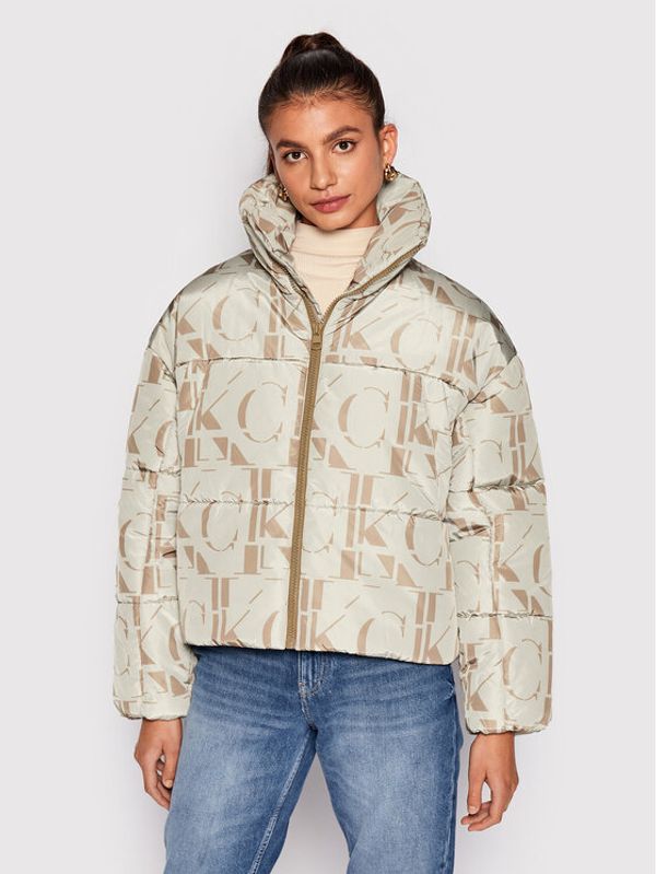 Calvin Klein Jeans Calvin Klein Jeans Пухено яке J20J219935 Зелен Regular Fit