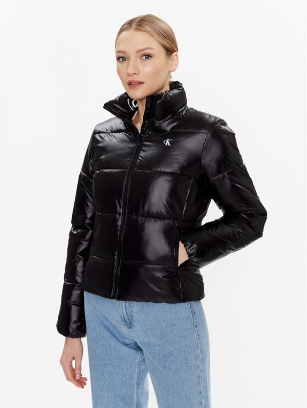 Calvin Klein Jeans Calvin Klein Jeans Пухено яке J20J220332 Черен Regular Fit