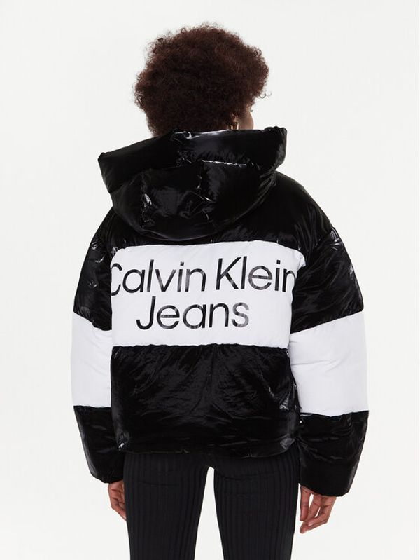 Calvin Klein Jeans Calvin Klein Jeans Пухено яке J20J220344 Черен Oversize