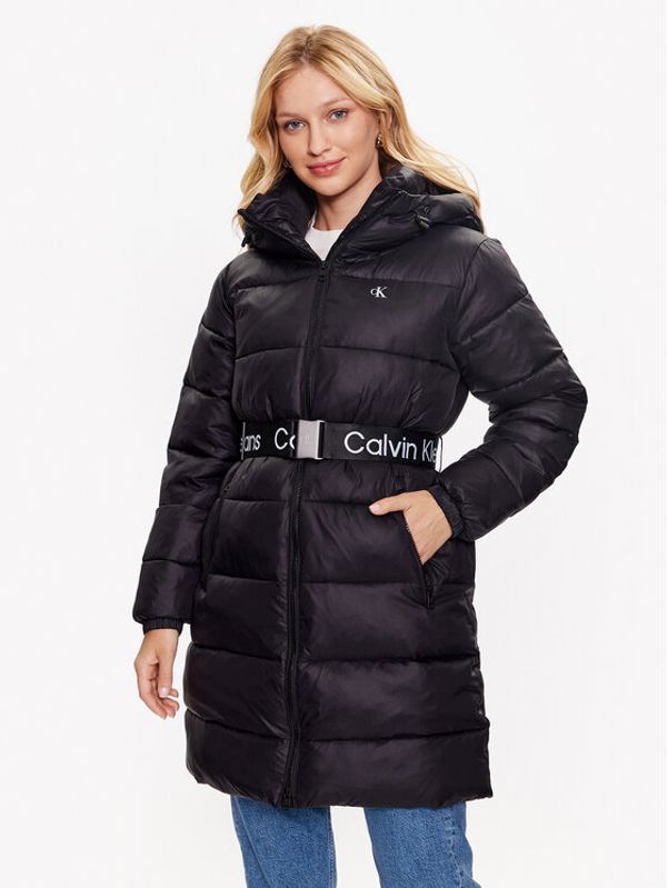 Calvin Klein Jeans Calvin Klein Jeans Пухено яке J20J221371 Черен Regular Fit